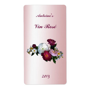 Alte modische Rose Blumenweinsiegel