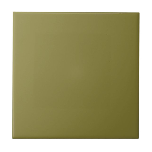 Alte Moosgrüne Solid-Farbe Fliese (Vorderseite)