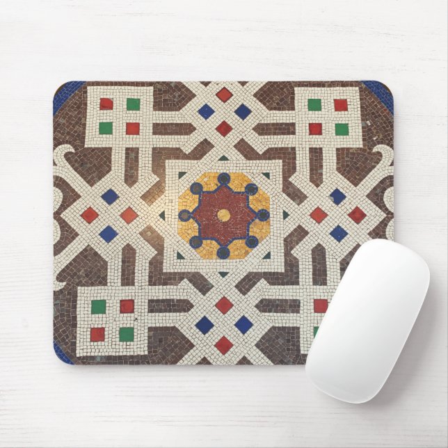 Alte Mosaikfliesen in Mailand - italienische Kunst Mousepad (Mit Mouse)