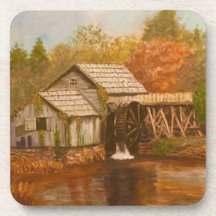 Alte Mühle im Herbst Untersetzer