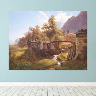 Alte Mühle im Thale bei Berchtesgaden Leinwanddruck