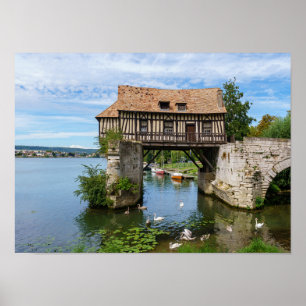 Alte Mühle Vernon (vieux moulin) - Normandie, Fran Poster