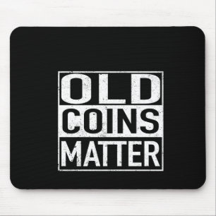 Alte Münzprägemittel Numismatiker Aufkleber Mousepad