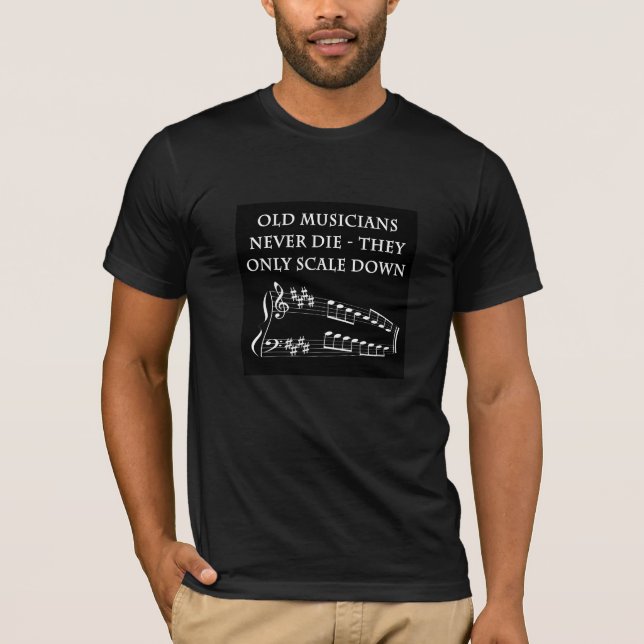 Alte Musiker die nie T-Shirt (Vorderseite)