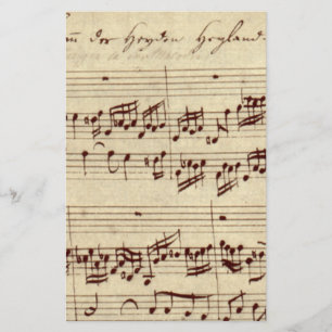 Alte Musiknoten - Bach-Musikblatt