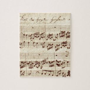Alte Musiknoten - Bach Notenblatt