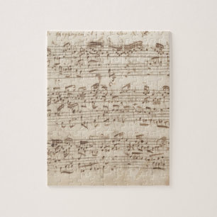 Alte Musiknoten - Bach Notenblatt