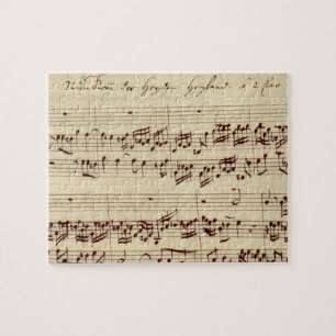 Alte Musiknoten - Bach Notenblatt