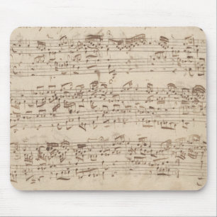 Alte Musiknoten - Bach Notenblatt Mousepad