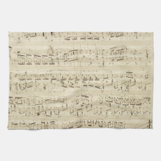 Alte Musiknoten - Chopin-Musikblatt Geschirrtuch