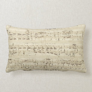 Alte Musiknoten - Chopin-Musikblatt Lendenkissen