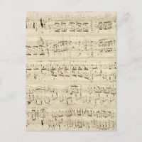 Alte Musiknoten - Chopin-Musikblatt