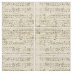Alte Musiknoten - Chopin-Musikblatt Stoff