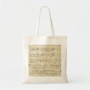 Alte Musiknoten - Chopin-Musikblatt Tragetasche