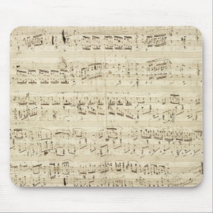 Alte Musiknoten - Chopin Notenblatt Mousepad