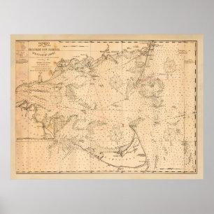 Alte Nantucket & Cape Cod Map (1894) Poster
