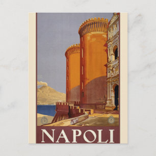 Alte Napolis Reise-Werbung Europa Tourismus Postkarte