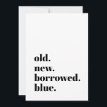 Alte Neugeborene Blau Moderne Minimalistische, küh Save The Date<br><div class="desc">Spaß Weg,  Ihre Verlobung anzukündigen / Save the Date. Kann vollständig an Ihre Bedürfnisse angepasst werden,  um Ihren Anzug zu erfüllen. © Gorjo Designs. Made for you via Zazzle Plattform. // Benötigen Sie Hilfe bei der Anpassung Ihres Designs? Andere Ideen got? Kontaktieren Sie mich (Zoe) direkt.</div>