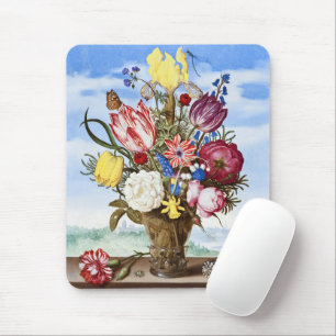 Alte niederländische Blumenstilleben des Goldenen  Mousepad