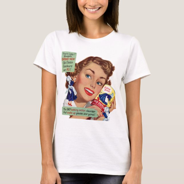 Alte niederländische Reinigerdame T-Shirt (Vorderseite)