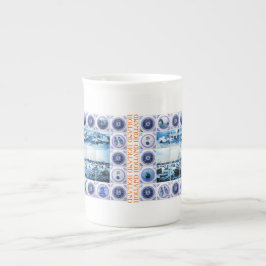 Alte niederländische Seeart hollands Delftware Prozellantasse