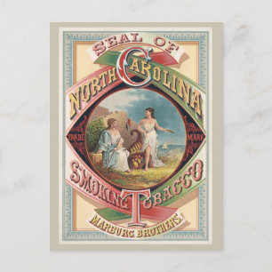 Alte nordkarolinische Tabakwerbung Postkarte
