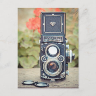 Alte Objektivkamera Postkarte