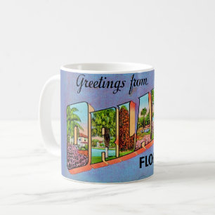 Alte Orlando Grußkarte Kaffeetasse