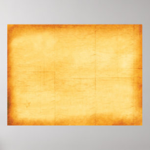Alte Papiergelbe Papierstruktur Poster