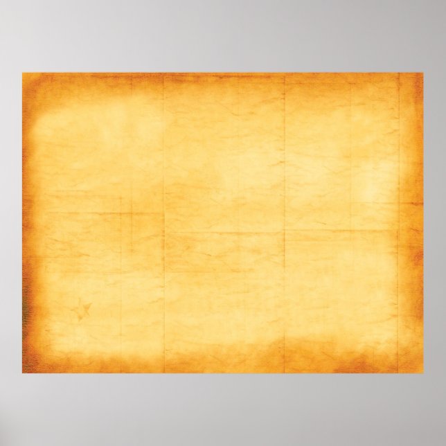 Alte Papiergelbe Papierstruktur Poster (Vorne)