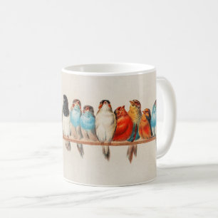 Alte Perche der Vögel Hector Giacomelli Kaffeetasse