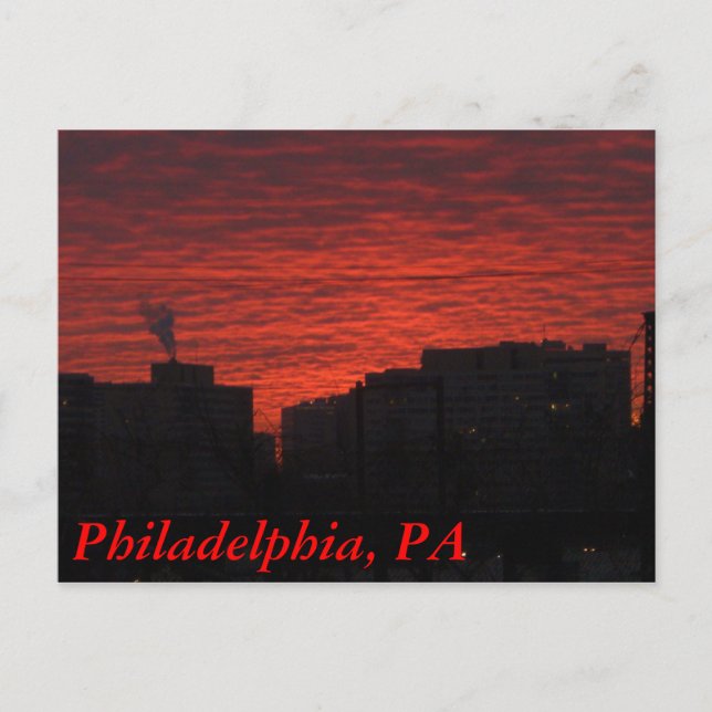 Alte Philadelphia Postkarte (Vorderseite)