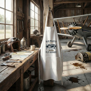 Alte Piloten Die nie Biplane-Flug-Angebot Schürze