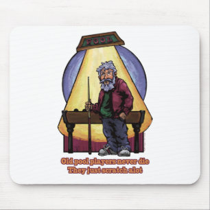 Alte Poolspieler Mousepad
