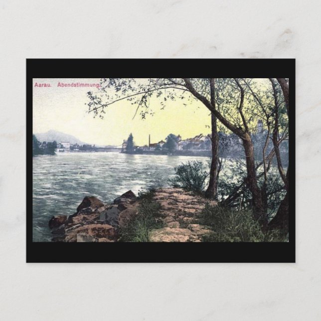 Alte Postkarte - Aarau, Schweiz (Vorderseite)