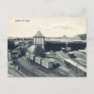 Alte Postkarte - Agra, Indien