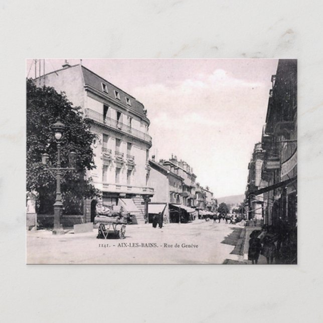 Alte Postkarte - Aix-les-Bains, Frankreich (Vorderseite)