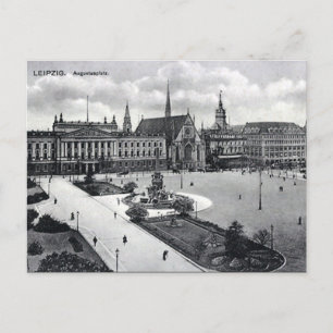 Alte Postkarte - Augustusplatz, Leipzig