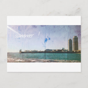 Alte Postkarte aus Barcelona