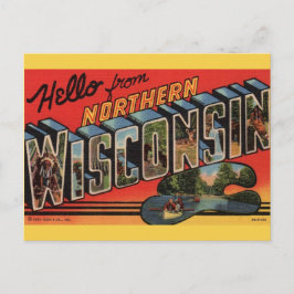 Alte Postkarte aus dem Norden Wisconsins