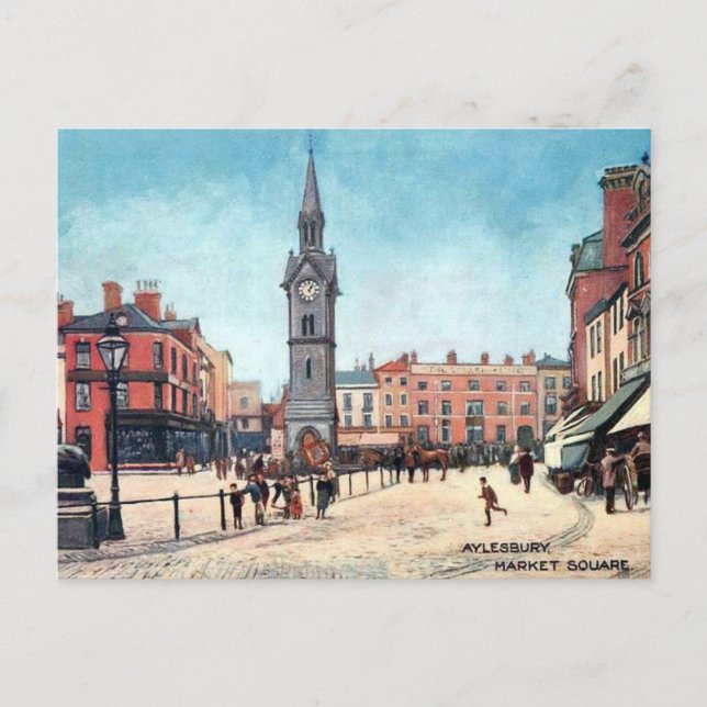 Alte Postkarte - Aylesbury, Buckinghamshire (Vorderseite)
