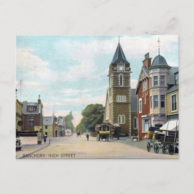 Alte Postkarte - Banchory, Aberdeenshire (Vorderseite)