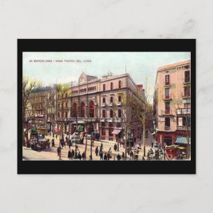 Alte Postkarte, Barcelona, Gran Teatro del Liceo Postkarte