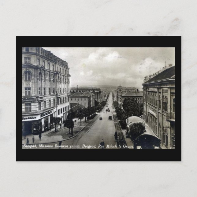 Alte Postkarte - Belgrad 1928 (Vorderseite)