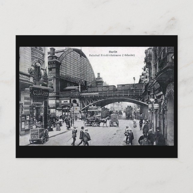 Alte Postkarte - Berlin, Friedrichstraße (Vorderseite)