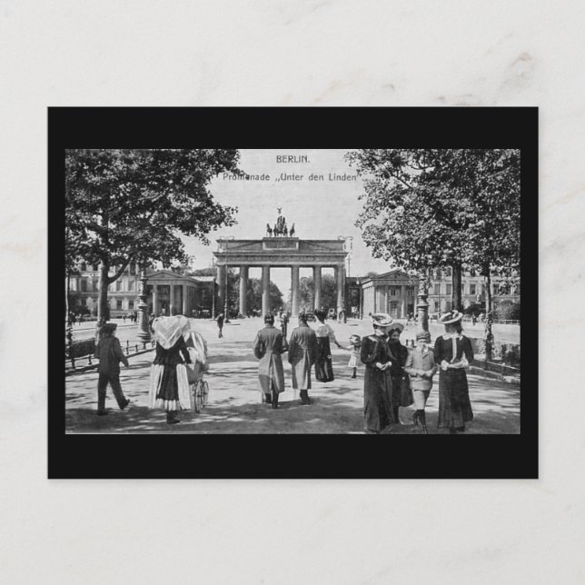 Alte Postkarte, Berlin, Unter den Linden Postkarte (Vorderseite)