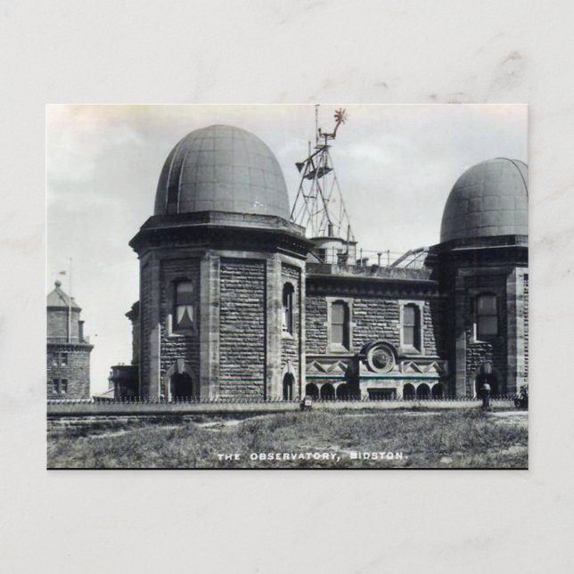Alte Postkarte - Bidston Observatory, Birkenhead (Vorderseite)