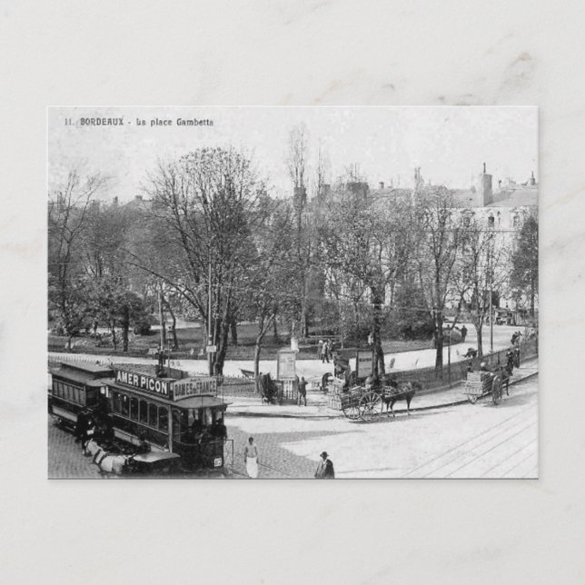 Alte Postkarte - Bordeaux, Frankreich (Vorderseite)