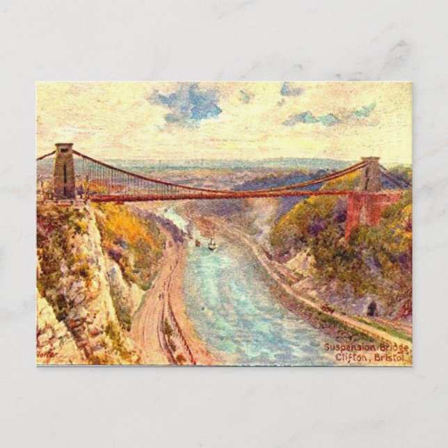 Alte Postkarte - Bristol, England (Vorderseite)