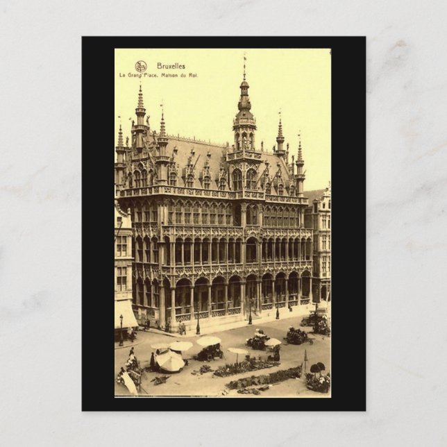 Alte Postkarte - Brüssel, Maison du Roi (Vorderseite)